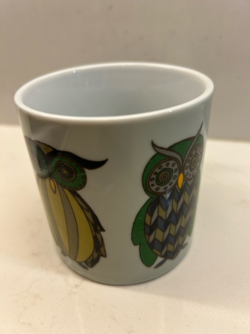 Owl Ceramic Mug - Graphic Design from - Danica Studios. Image all around mug. - Picture 9 of 10